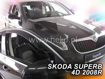 Ανεμοθραύστες Skoda Superb (2002-2008) sedan - 2 τμχ εμπρός, Heko - € 68,9 Ανεμοθραύστες Skoda Superb (2002-2008) sedan - 2 τμχ εμπρός, Heko