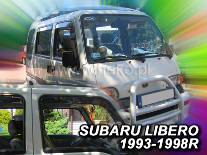 Ανεμοθραύστες Subaru Libero (1993-1999) 4 πορτο - 2 τμχ εμπρός, Heko - € 68,9 Ανεμοθραύστες Subaru Libero (1993-1999) 4 πορτο - 2 τμχ εμπρός, Heko