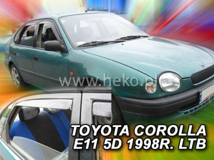 Ανεμοθραύστες Toyota Corolla (1997-2001) 5 πορτο - 4 τμχ εμπρός και πίσω, Heko - € 95,9 Ανεμοθραύστες Toyota Corolla (1997-2001) 5 πορτο - 4 τμχ εμπρός και πίσω, Heko