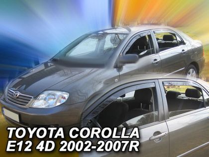 Ανεμοθραύστες Toyota Corolla (2002-2007) sedan - 4 τμχ εμπρός και πίσω, Heko - € 95,9 Ανεμοθραύστες Toyota Corolla (2002-2007) sedan - 4 τμχ εμπρός και πίσω, Heko