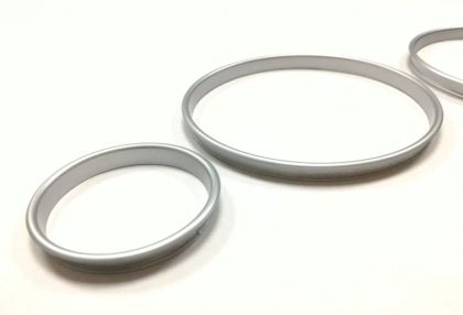 Δαχτυλίδια καντράν BMW E39 / E38 / X5 E53 (1999-2007) - ματ / ασημένια - € 35,9 Δαχτυλίδια καντράν BMW E39 / E38 / X5 E53 (1999-2007) - ματ / ασημένια