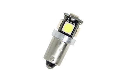 Led λάμπα τύπου BA9S CANBUS με 5 SMD led - 1τμχ. - € 3,9 Led λάμπα τύπου BA9S CANBUS με 5 SMD led - 1τμχ.
