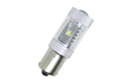 Led λάμπα BA15S με 6 x 5W CREE led και προτζέκτορα - 1τμχ. - € 12,9 Led λάμπα BA15S με 6 x 5W CREE led και προτζέκτορα - 1τμχ.
