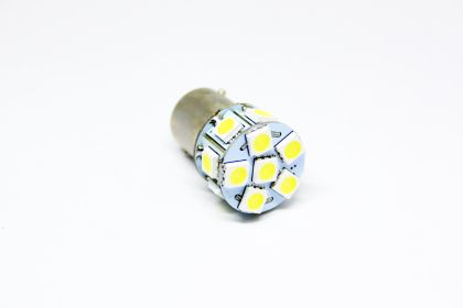 Led λάμπα τύπου BA15S με 13 SMD led μονού φωτισμού λευκή - 1τμχ. - € 5,9 Led λάμπα τύπου BA15S με 13 SMD led μονού φωτισμού λευκή - 1τμχ.