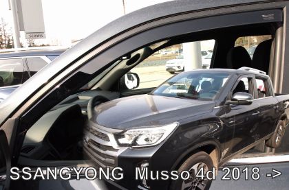Ανεμοθραύστες Ssangyong Musso (2018+) sedan- 2τμχ. εμπρός, Heko - € 68,9 Ανεμοθραύστες Ssangyong Musso (2018+) sedan- 2τμχ. εμπρός, Heko