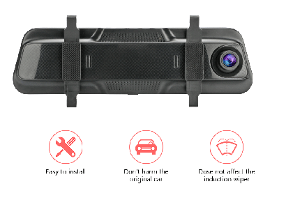 Βίντεο καταγραφέας DVR 1080 FULL HD με 5,5" LCD Touch screen οθόνη στον καθρέφτη με κάμερα οπισθοπορείας και καταγραφή - € 88,9 Βίντεο καταγραφέας DVR 1080 FULL HD με 5,5" LCD Touch screen οθόνη στον καθρέφτη με κάμερα οπισθοπορείας και καταγραφή