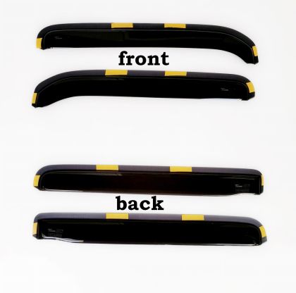 Ανεμοθραύστες Vw Golf 2 (1983-1987) (με το μικρό παραθυράκι) sedan - πάνω μέρος 4 τμχ εμπρός και πίσω, Heko - € 95,9 Ανεμοθραύστες Vw Golf 2 (1983-1987) (με το μικρό παραθυράκι) sedan - πάνω μέρος 4 τμχ εμπρός και πίσω, Heko