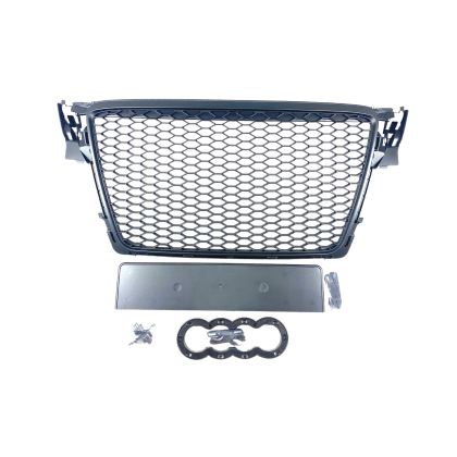 Μάσκα χωρίς σήμα για Audi A4 B8 (2008-2011) - RS LOOK - μαύρη ματ - € 294,9 Μάσκα χωρίς σήμα για Audi A4 B8 (2008-2011) - RS LOOK - μαύρη ματ