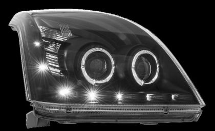 Φανάρια εμπρός Toyota Land Cruiser 120 (2003-2009) led / angel eyes - chrome , με λάμπες (Η1) - σετ 2τμχ. - € 548,9 Φανάρια εμπρός Toyota Land Cruiser 120 (2003-2009) led / angel eyes - chrome , με λάμπες (Η1) - σετ 2τμχ.