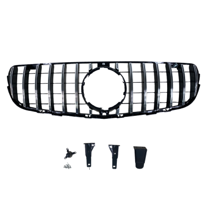 Μάσκα Mercedes GLC X253 (2016-2019) chrome/black - GT - € 186,9 Μάσκα Mercedes GLC X253 (2016-2019) chrome/black - GT