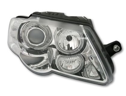 Φανάρια εμπρός angel eyes για Vw Passat B6 / 3C (2005+) - chrome , χωρίς λάμπες (Η7) - σετ 2τμχ. - € 368,9 Φανάρια εμπρός angel eyes για Vw Passat B6 / 3C (2005+) - chrome , χωρίς λάμπες (Η7) - σετ 2τμχ.