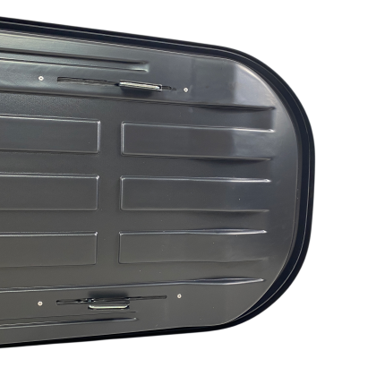 Μπαγκαζιέρα οροφής Junior Altro 185x80x41cm με διπλό άνοιγμα με κλειδί, 460 λίτρα - Γκρι υαλιγστερή - € 690,9 Μπαγκαζιέρα οροφής Junior Altro 185x80x41cm με διπλό άνοιγμα με κλειδί, 460 λίτρα - Γκρι υαλιγστερή