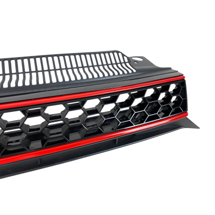 Μάσκα Vw Golf 6 - GTI design με κόκκινες γρίλιες, χωρίς σήμα - € 115,9 Μάσκα Vw Golf 6 - GTI design με κόκκινες γρίλιες, χωρίς σήμα