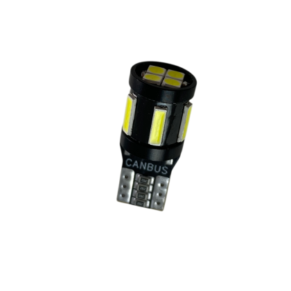 Led λάμπα τύπου Τ10 με 5 SMD led 7020 + 4 SMD μπροστά 3030 - Canbus 5000K - 1τμχ. - € 4,9 Led λάμπα τύπου Τ10 με 5 SMD led 7020 + 4 SMD μπροστά 3030 - Canbus 5000K - 1τμχ.