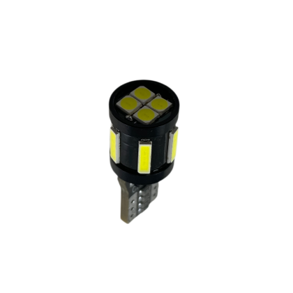 Led λάμπα τύπου Τ10 με 5 SMD led 7020 + 4 SMD μπροστά 3030 - Canbus 5000K - 1τμχ. - € 4,9 Led λάμπα τύπου Τ10 με 5 SMD led 7020 + 4 SMD μπροστά 3030 - Canbus 5000K - 1τμχ.
