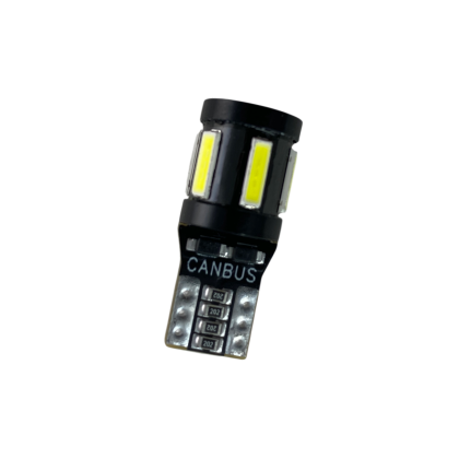 Led λάμπα τύπου Τ10 με 5 SMD led 7020 + 4 SMD μπροστά 3030 - Canbus 5000K - 1τμχ. - € 4,9 Led λάμπα τύπου Τ10 με 5 SMD led 7020 + 4 SMD μπροστά 3030 - Canbus 5000K - 1τμχ.