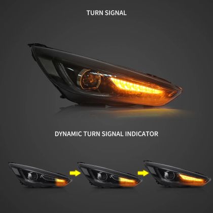 Φανάρια εμπρός Ford Focus (2015-2018) led μαύρα, χωρίς λάμπες (D2S) - σετ 2τμχ. - € 795,9 Φανάρια εμπρός Ford Focus (2015-2018) led μαύρα, χωρίς λάμπες (D2S) - σετ 2τμχ.