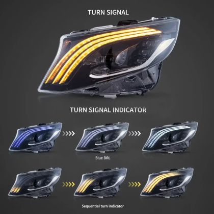Φανάρια εμπρός Mercedes Vito W447 (2016-2023) led Matrix, μαύρα με DRL - σετ 2τμχ. - € 1.037,9 Φανάρια εμπρός Mercedes Vito W447 (2016-2023) led Matrix, μαύρα με DRL - σετ 2τμχ.
