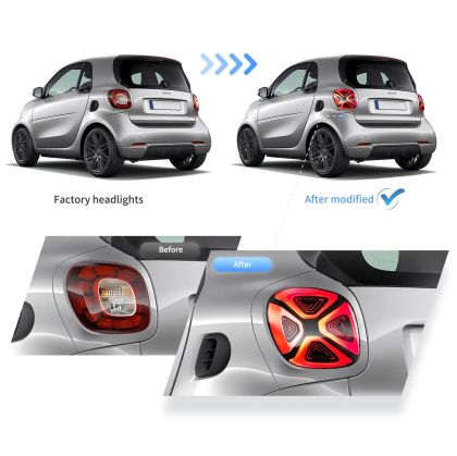 Πίσω φανάρια led SMART W453 (2015-2019) Fortwo / Forfour κόκκινα - σετ 2τμχ. - € 674,9 Πίσω φανάρια led SMART W453 (2015-2019) Fortwo / Forfour κόκκινα - σετ 2τμχ.
