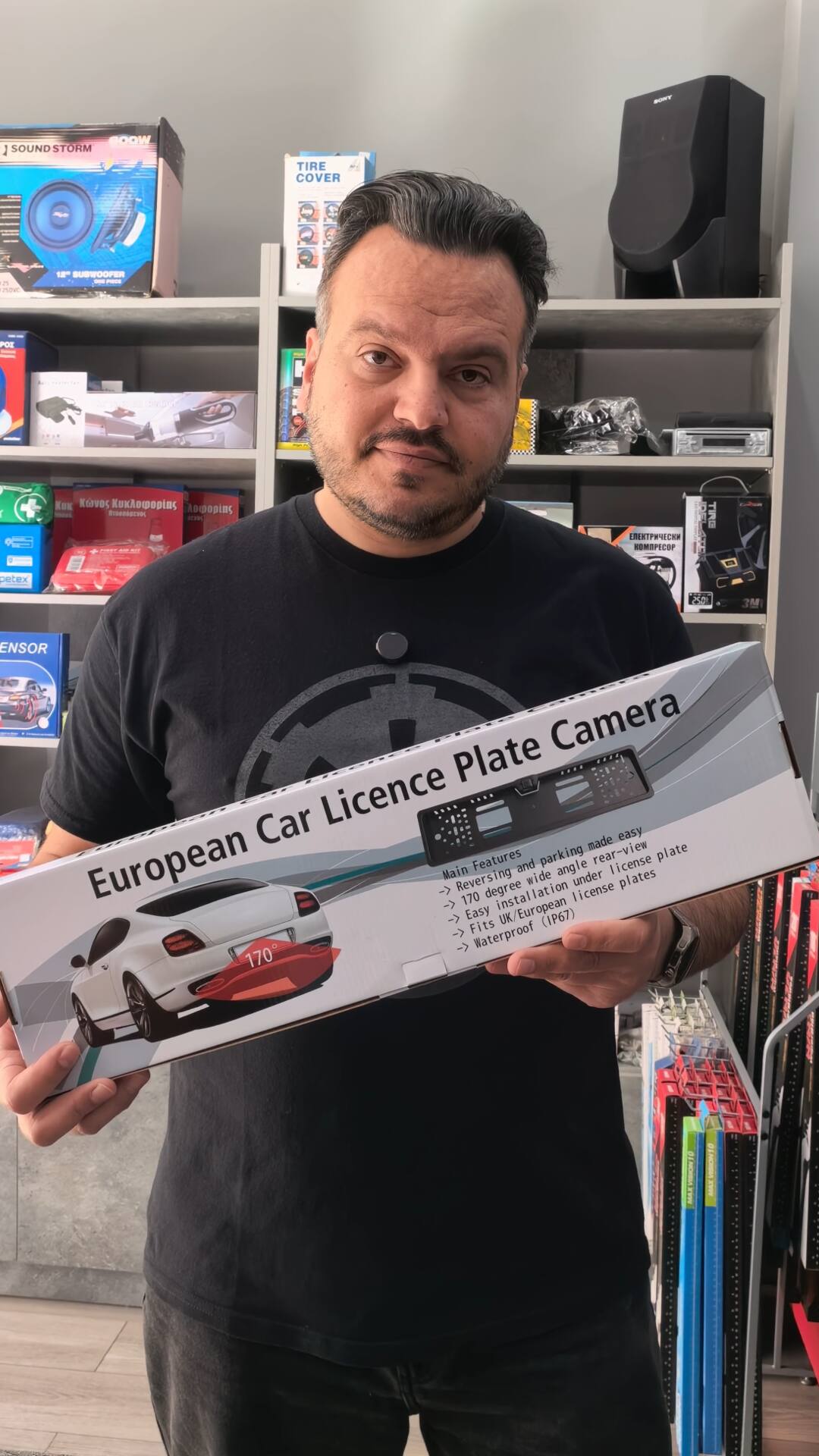 Πλαίσιο πινακίδας με κάμερα