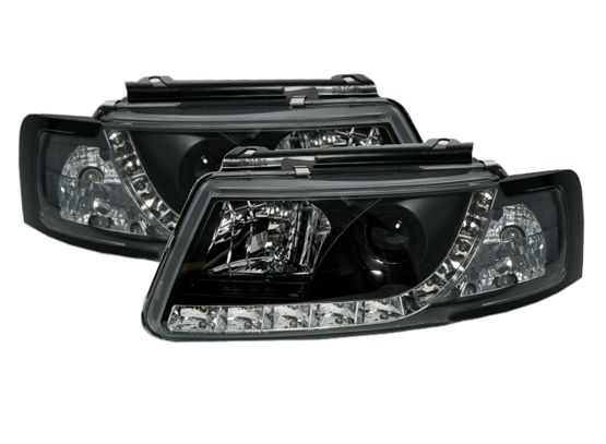 Φανάρια εμπρός Vw Passat 3Β/B5 (1997-2000) led - μαύρα , με λάμπες (Η1) - σετ 2τμχ. - € 505,9 Φανάρια εμπρός Vw Passat 3Β/B5 (1997-2000) led - μαύρα , με λάμπες (Η1) - σετ 2τμχ.