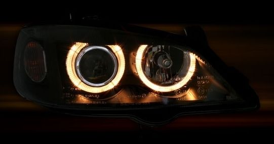 Φανάρια εμπρός Opel Astra G (1998-2004) angel eyes - μαύρα , χωρίς λάμπες (Η7) - σετ 2τμχ. - € 395,9 Φανάρια εμπρός Opel Astra G (1998-2004) angel eyes - μαύρα , χωρίς λάμπες (Η7) - σετ 2τμχ.