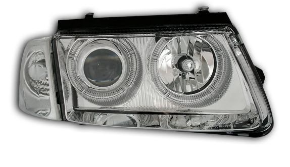 Φανάρια εμπρός Vw Passat 3Β/B5 (1997-2000) angel eyes - chrome , χωρίς λάμπες (Η7) - σετ 2τμχ. - € 336,9 Φανάρια εμπρός Vw Passat 3Β/B5 (1997-2000) angel eyes - chrome , χωρίς λάμπες (Η7) - σετ 2τμχ.