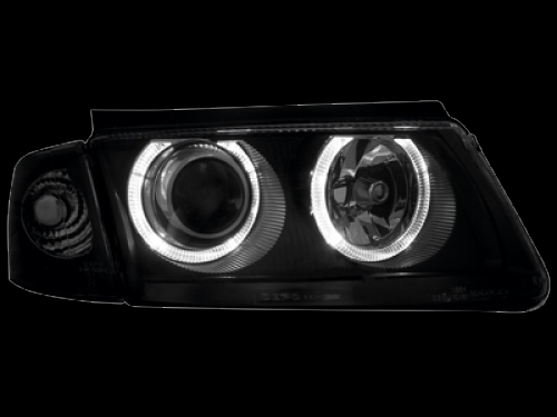 Φανάρια εμπρός Vw Passat 3Β/B5 (1997-2000) angel eyes - μαύρα , χωρίς λάμπες (Η7) - σετ 2τμχ. - € 348,9 Φανάρια εμπρός Vw Passat 3Β/B5 (1997-2000) angel eyes - μαύρα , χωρίς λάμπες (Η7) - σετ 2τμχ.