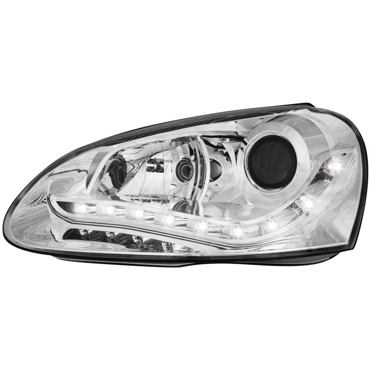 Φανάρια εμπρός Vw Golf 5 led με φώτα ημέρας , χωρίς λάμπες (Η7) - σετ 2τμχ. - € 402,9 Φανάρια εμπρός Vw Golf 5 led με φώτα ημέρας , χωρίς λάμπες (Η7) - σετ 2τμχ.