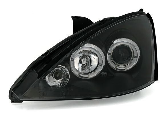 Φανάρια εμπρός Ford Focus (2001-2004) angel eyes - μαύρα , με λάμπες (Η1) - σετ 2τμχ. - € 344,9 Φανάρια εμπρός Ford Focus (2001-2004) angel eyes - μαύρα , με λάμπες (Η1) - σετ 2τμχ.