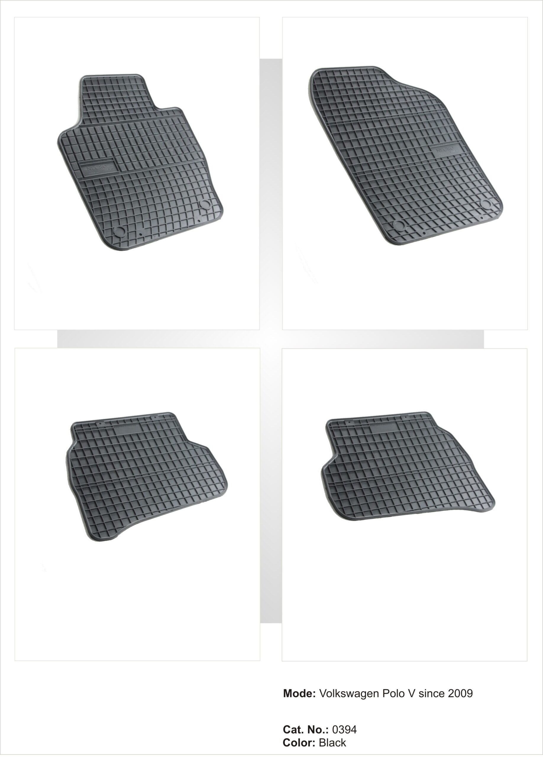 Λαστιχένια πατάκια VW Polo V (2009-2017) - 4τμχ. - € 46,9 Λαστιχένια πατάκια VW Polo V (2009-2017) - 4τμχ.