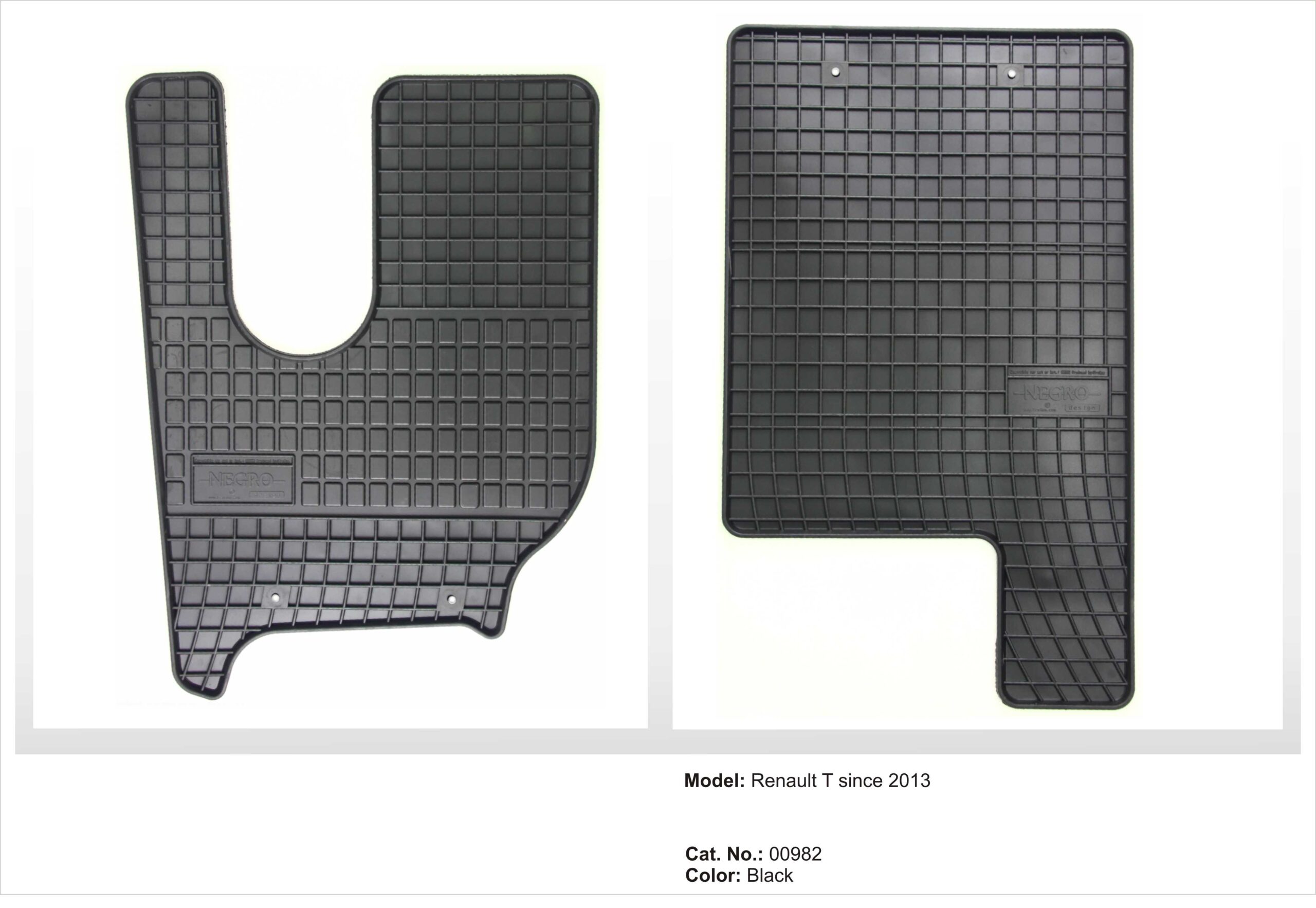 Λαστιχένια πατάκια Renault T (2013+) - 2τμχ. - € 51,9 Λαστιχένια πατάκια Renault T (2013+) - 2τμχ.