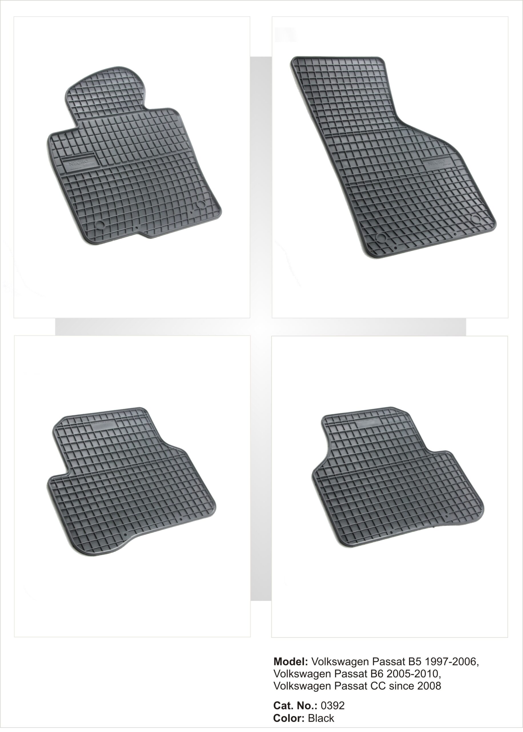 Λαστιχένια πατάκια VW Passat B6 / B7 (2005-2014) - 4τμχ. - € 52,9 Λαστιχένια πατάκια VW Passat B6 / B7 (2005-2014) - 4τμχ.