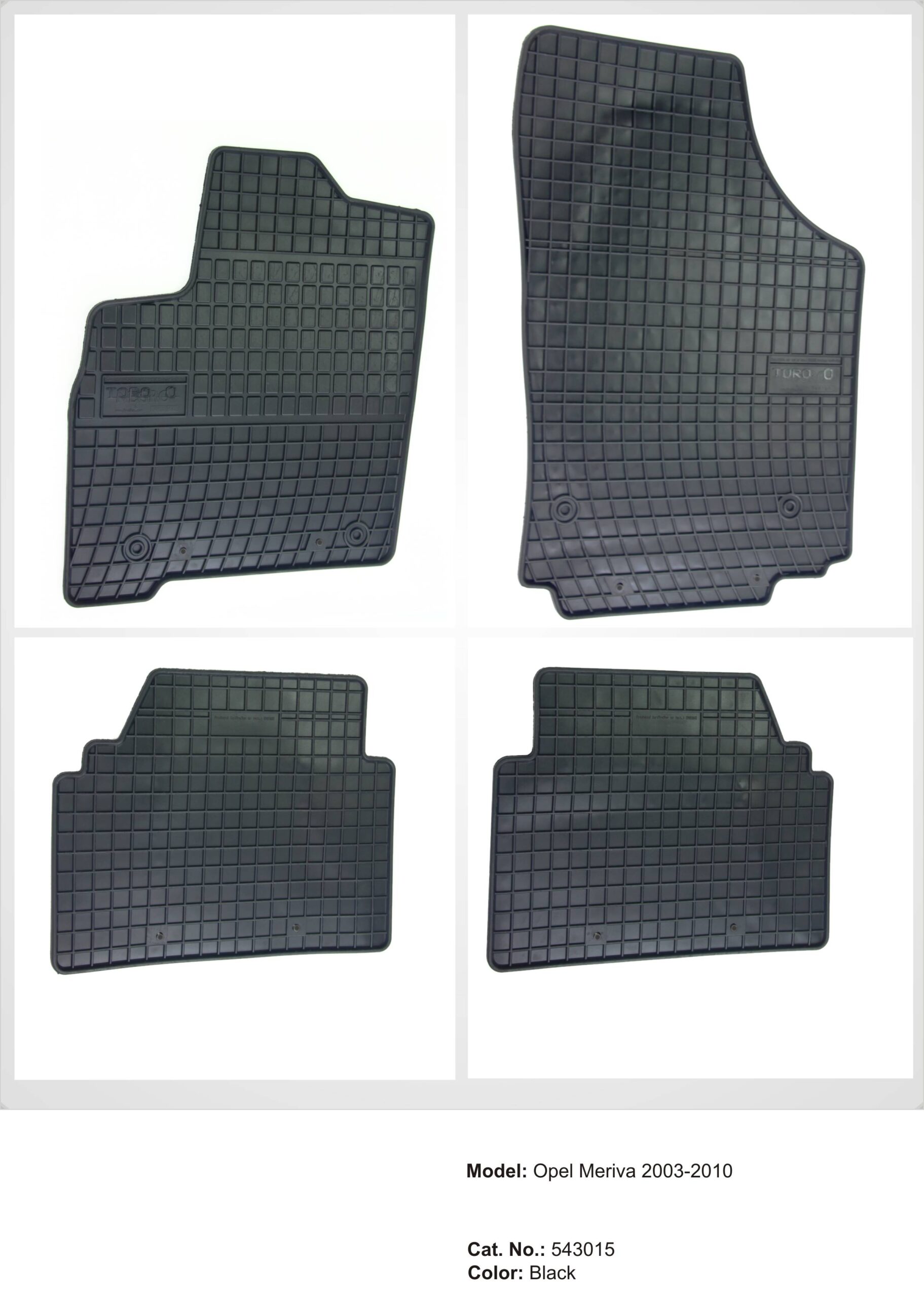 Λαστιχένια πατάκια OPEL Meriva A (2003-2010) - 4τμχ. - € 46,9 Λαστιχένια πατάκια OPEL Meriva A (2003-2010) - 4τμχ.