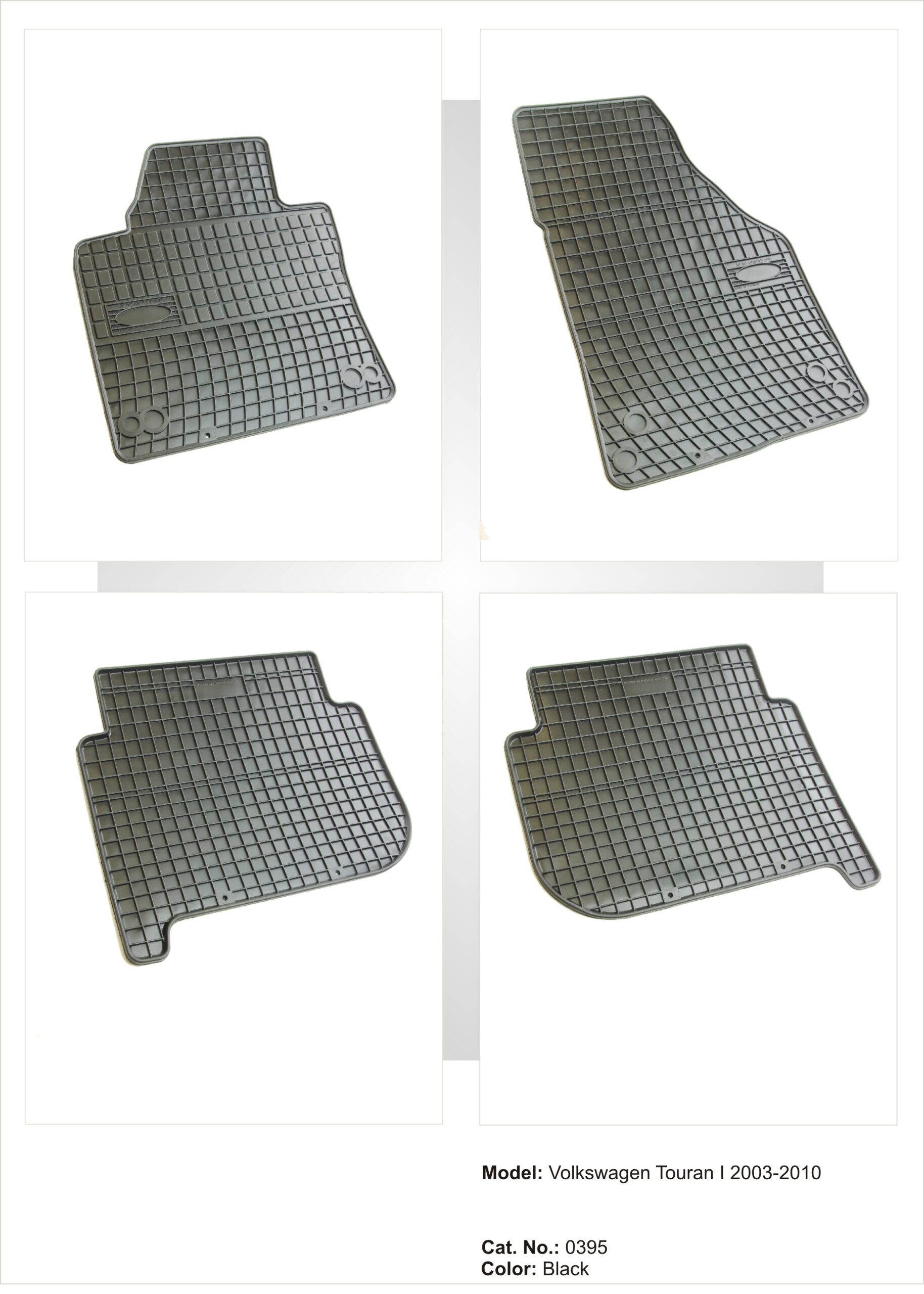 Λαστιχένια πατάκια VW Touran I (2003-2015) - 4τμχ. - € 52,9 Λαστιχένια πατάκια VW Touran I (2003-2015) - 4τμχ.