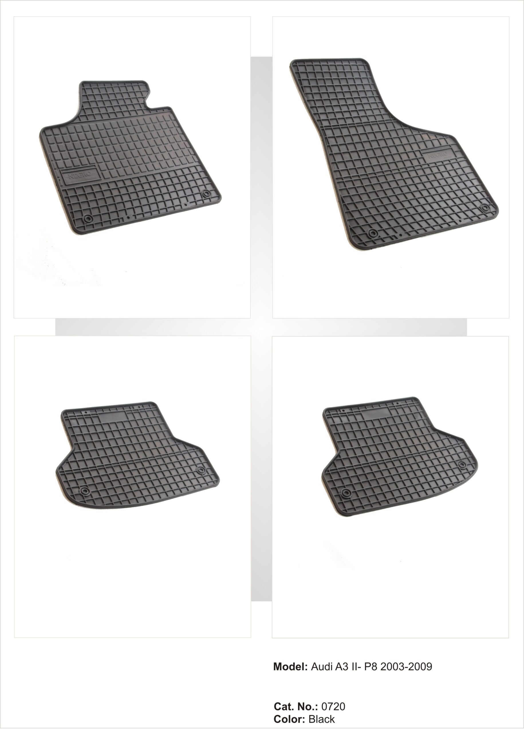 Λαστιχένια πατάκια Audi A3 8P (2003-2013) - 4τμχ. - € 46,9 Λαστιχένια πατάκια Audi A3 8P (2003-2013) - 4τμχ.