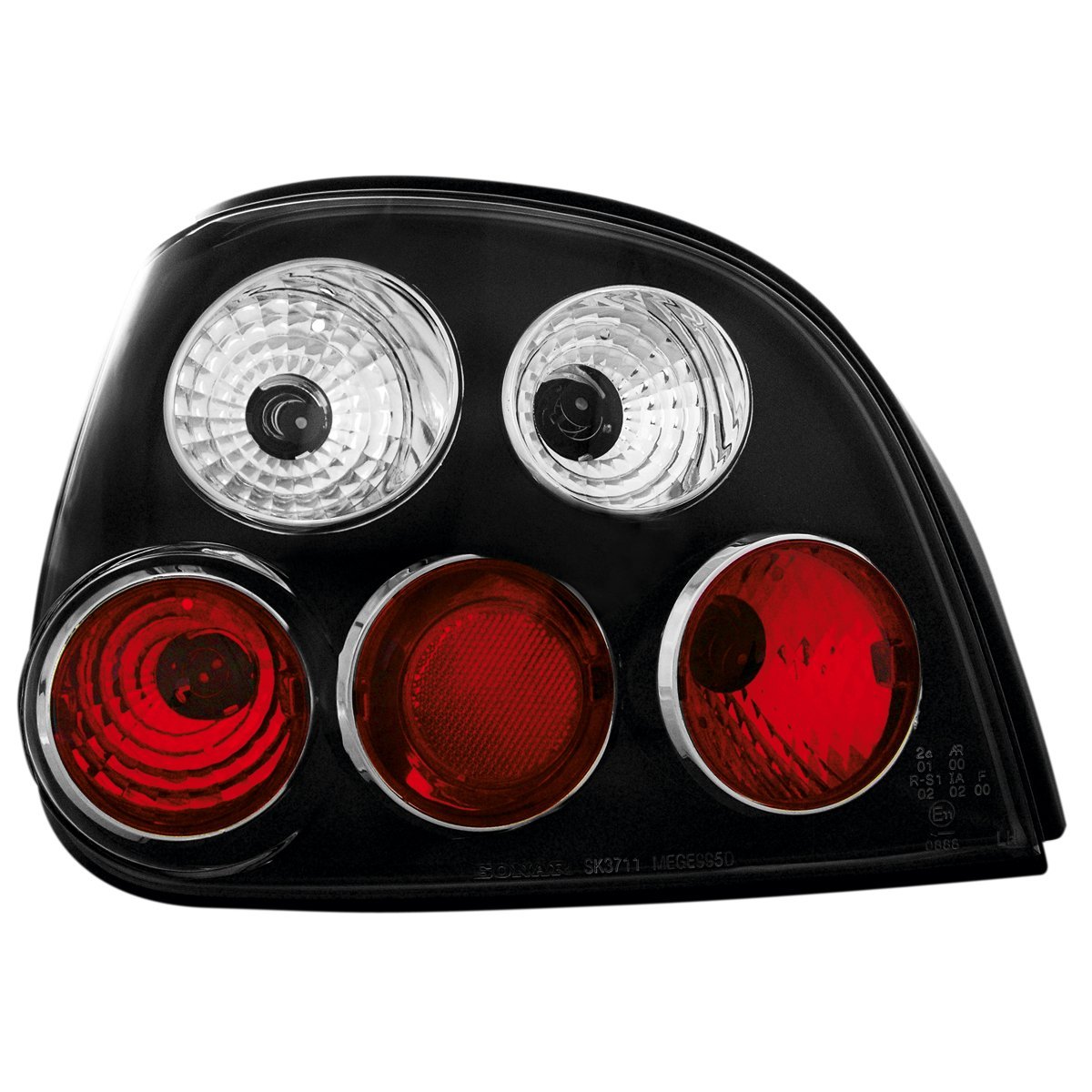 Πίσω φανάρια Renault Megane 5 πορτο (1998-2002) - μαύρα - σετ 2τμχ. - € 161,9 Πίσω φανάρια Renault Megane 5 πορτο (1998-2002) - μαύρα - σετ 2τμχ.