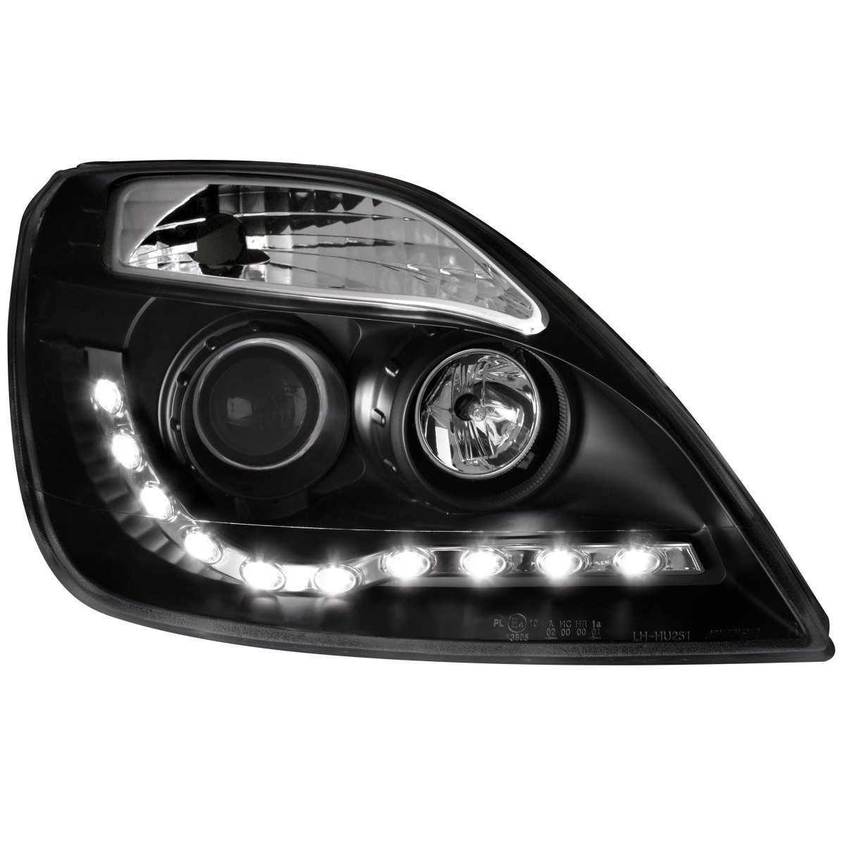Φανάρια εμπρός Ford Fiesta (2002-2005) led - μαύρα , με λάμπες (Η1) - σετ 2τμχ. - € 402,9 Φανάρια εμπρός Ford Fiesta (2002-2005) led - μαύρα , με λάμπες (Η1) - σετ 2τμχ.