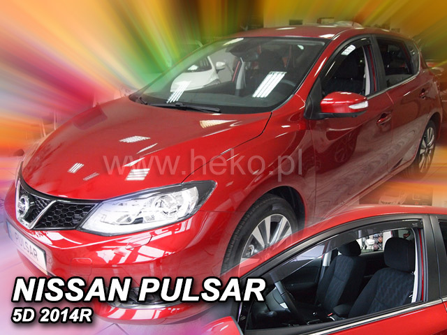 Ανεμοθραύστες Nissan Pulsar (2014-2018) 5 πορτο - 2 τμχ. εμπρός, Heko - € 56,9 Ανεμοθραύστες Nissan Pulsar (2014-2018) 5 πορτο - 2 τμχ. εμπρός, Heko