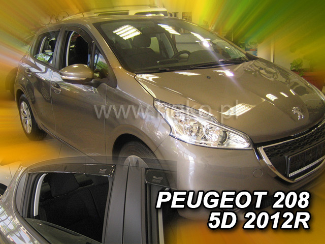 Ανεμοθραύστες Peugeot 208 (2012-2019 ) 5 πορτο - 4 τμχ. εμπρός και πίσω, Heko - € 79,9 Ανεμοθραύστες Peugeot 208 (2012-2019 ) 5 πορτο - 4 τμχ. εμπρός και πίσω, Heko