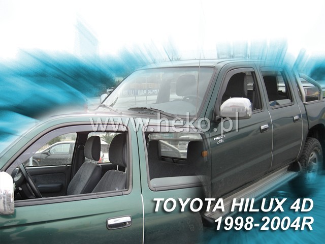 Ανεμοθραύστες Toyota Hilux (1998-2005) διπλοκάμπινο / μονοκάμπινο - 2 τμχ. εμπρός, Heko - € 56,9 Ανεμοθραύστες Toyota Hilux (1998-2005) διπλοκάμπινο / μονοκάμπινο - 2 τμχ. εμπρός, Heko
