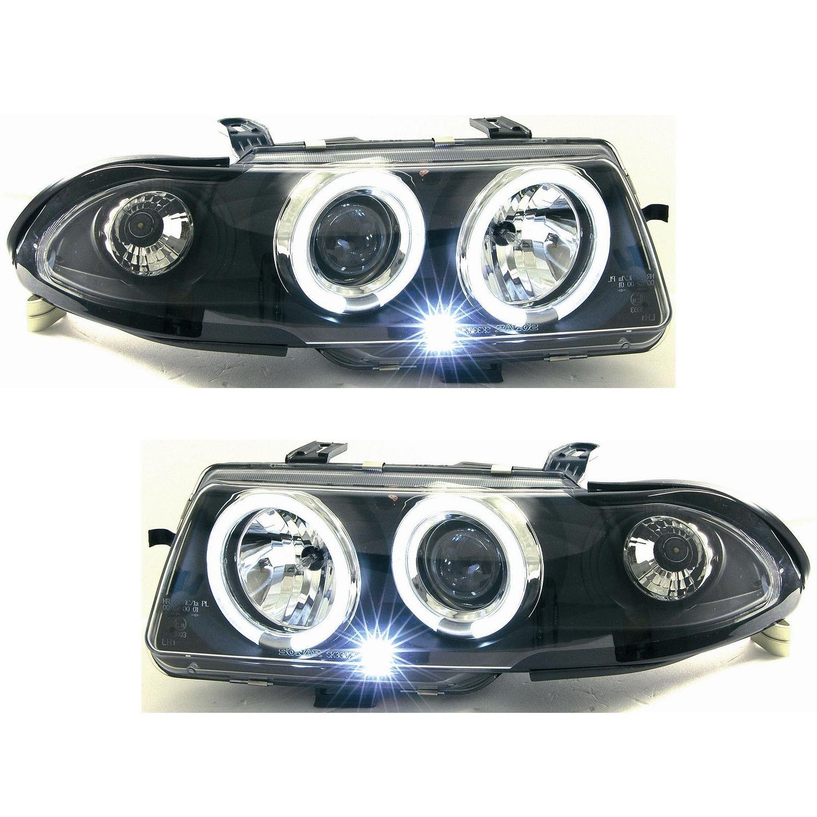 Φανάρια εμπρός Opel Astra F (1994-1999) angel eyes - μαύρα , με λάμπες (Η1) - σετ 2τμχ. - € 322,9 Φανάρια εμπρός Opel Astra F (1994-1999) angel eyes - μαύρα , με λάμπες (Η1) - σετ 2τμχ.