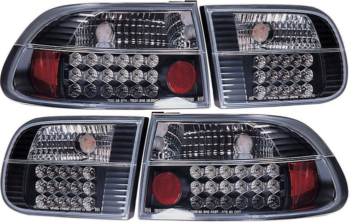 Πίσω φανάρια led Honda Civic (1991-1995) 3D - μαύρα - σετ 2τμχ. - € 271,9 Πίσω φανάρια led Honda Civic (1991-1995) 3D - μαύρα - σετ 2τμχ.