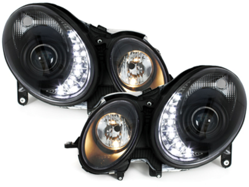 Φανάρια εμπρός Mercedes W211 E-Class (2006-2009) led μαύρα , με λάμπες (Η1) - σετ 2τμχ. - € 731,9 Φανάρια εμπρός Mercedes W211 E-Class (2006-2009) led μαύρα , με λάμπες (Η1) - σετ 2τμχ.