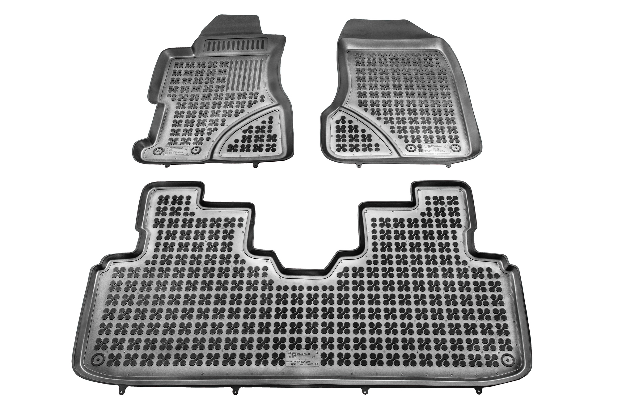 Λαστιχένια πατάκια HONDA Civic VII 5 πορτο (2001-2005) - τύπου σκαφάκι - 3τμχ., Rezaw Plast - € 64,9 Λαστιχένια πατάκια HONDA Civic VII 5 πορτο (2001-2005) - τύπου σκαφάκι - 3τμχ., Rezaw Plast
