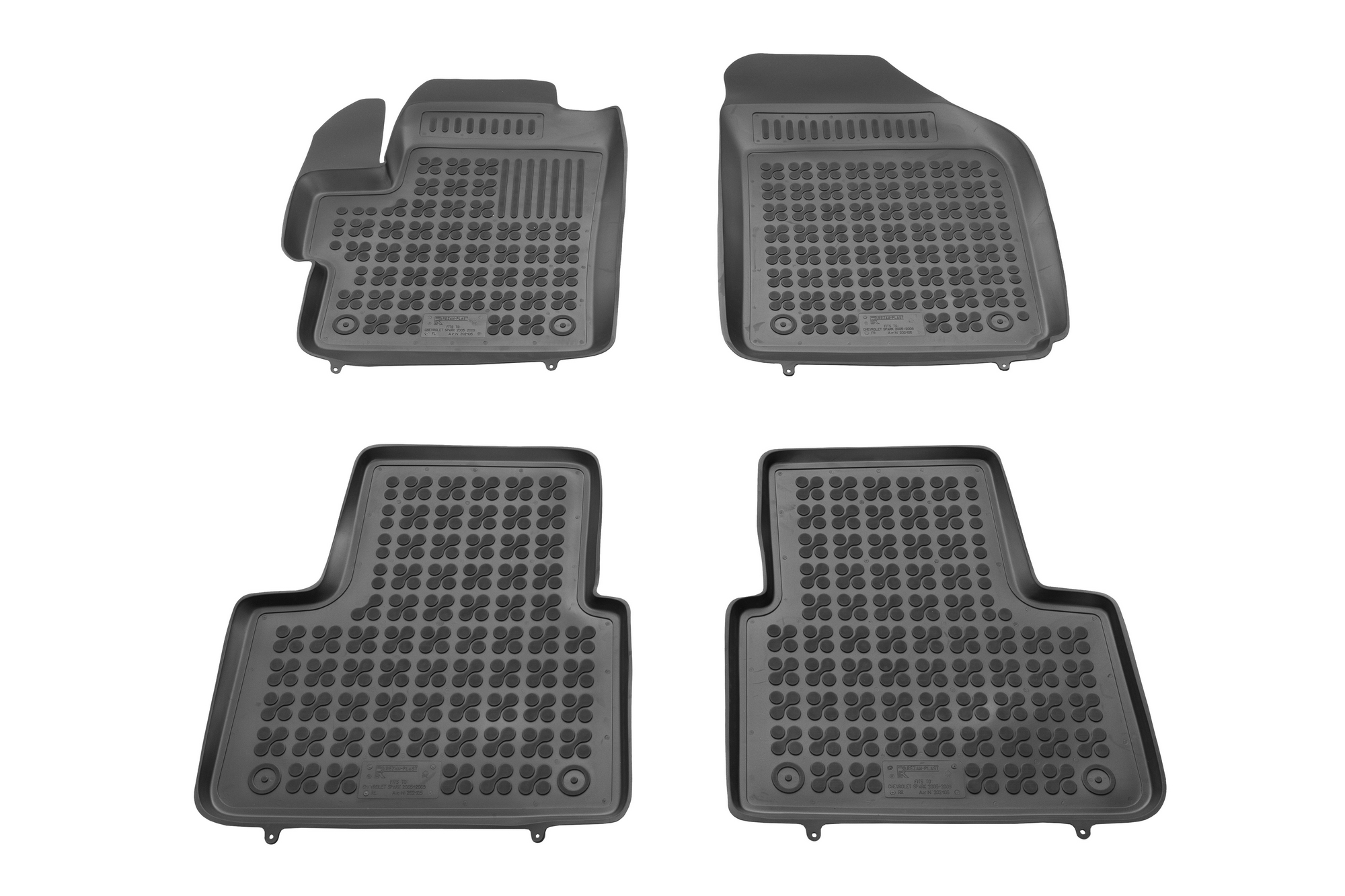 Λαστιχένια πατάκια CHEVROLET Spark (2005-2009) - τύπου σκαφάκι - 4τμχ., Rezaw Plast - € 68,9 Λαστιχένια πατάκια CHEVROLET Spark (2005-2009) - τύπου σκαφάκι - 4τμχ., Rezaw Plast