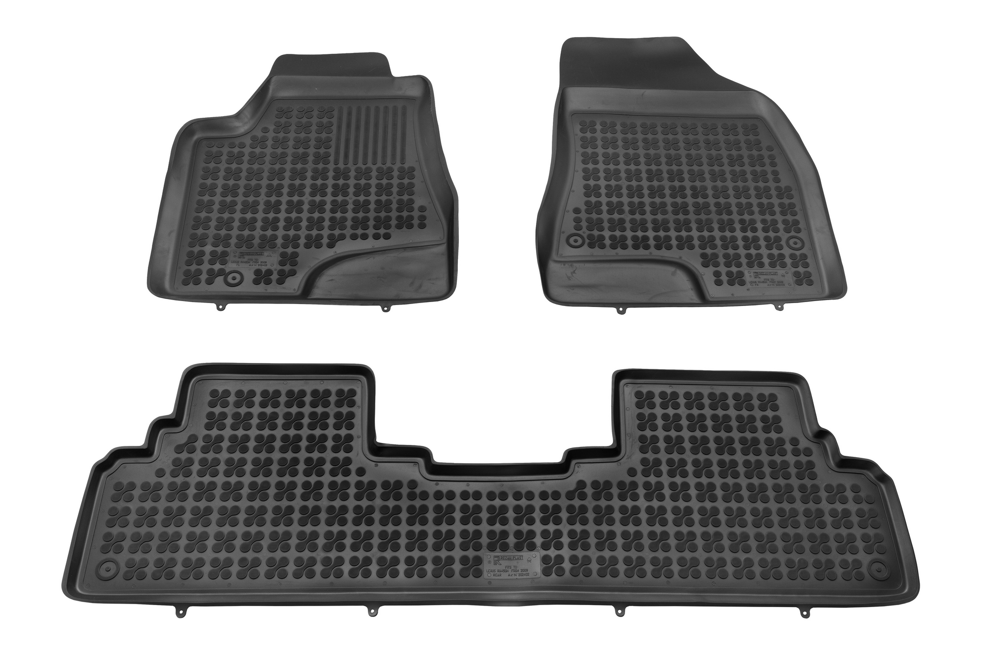Λαστιχένια πατάκια LEXUS RX III (2009-2012) - τύπου σκαφάκι - 3τμχ., Rezaw Plast - € 71,9 Λαστιχένια πατάκια LEXUS RX III (2009-2012) - τύπου σκαφάκι - 3τμχ., Rezaw Plast