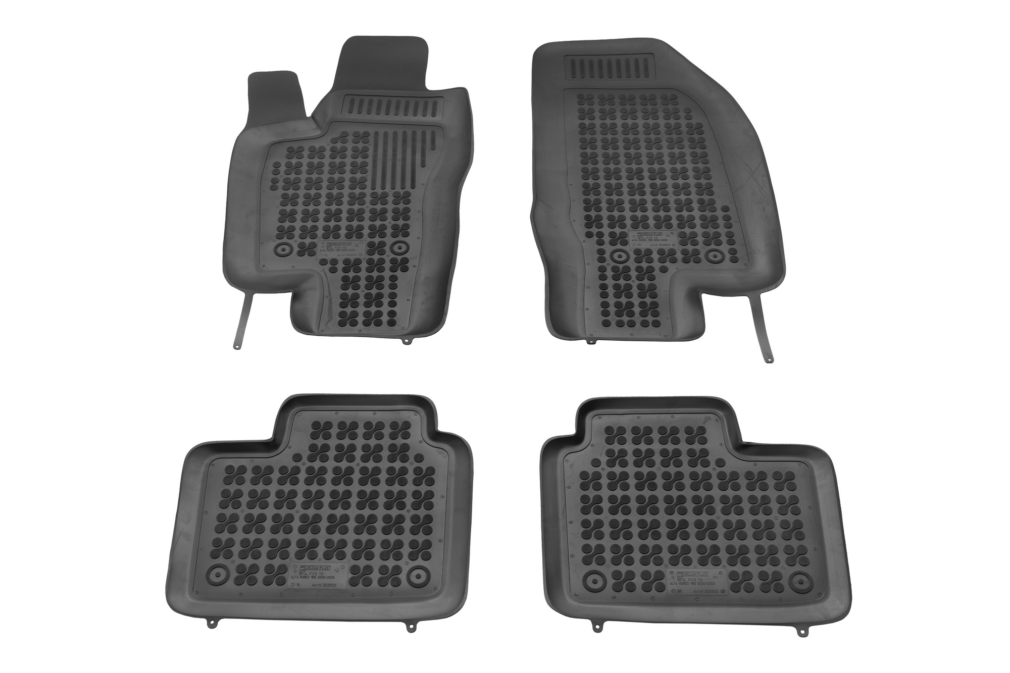 Λαστιχένια πατάκια Alfa Romeo 156 (2000-2006) σκαφάκια - 4τμχ., Rezaw Plast - € 71,9 Λαστιχένια πατάκια Alfa Romeo 156 (2000-2006) σκαφάκια - 4τμχ., Rezaw Plast