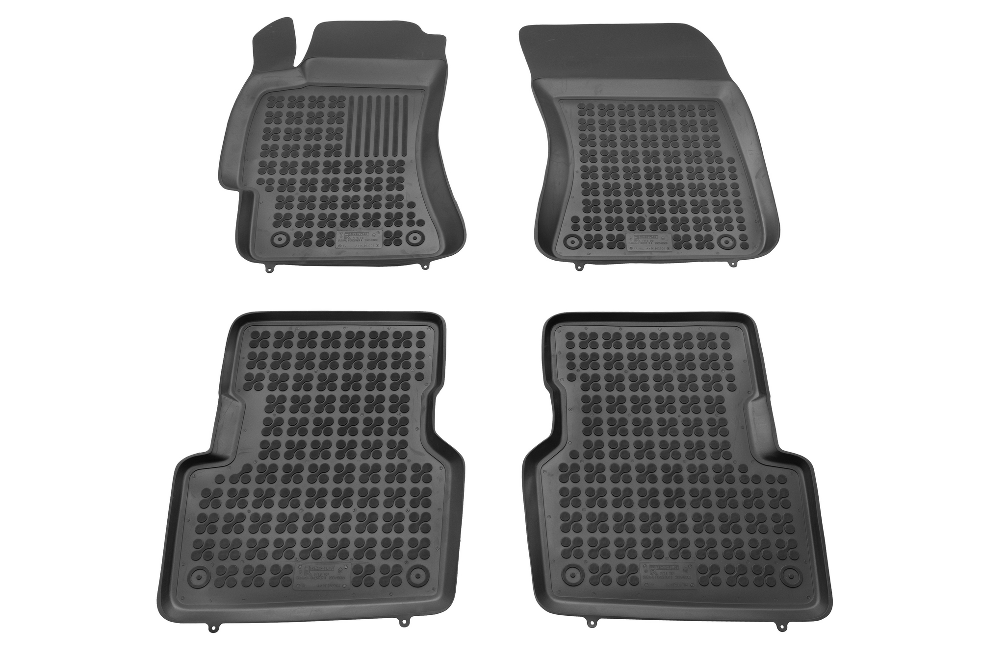 Λαστιχένια πατάκια SUBARU Forester II (2002-2008) - τύπου σκαφάκι - 4τμχ., Rezaw Plast - € 76,9 Λαστιχένια πατάκια SUBARU Forester II (2002-2008) - τύπου σκαφάκι - 4τμχ., Rezaw Plast