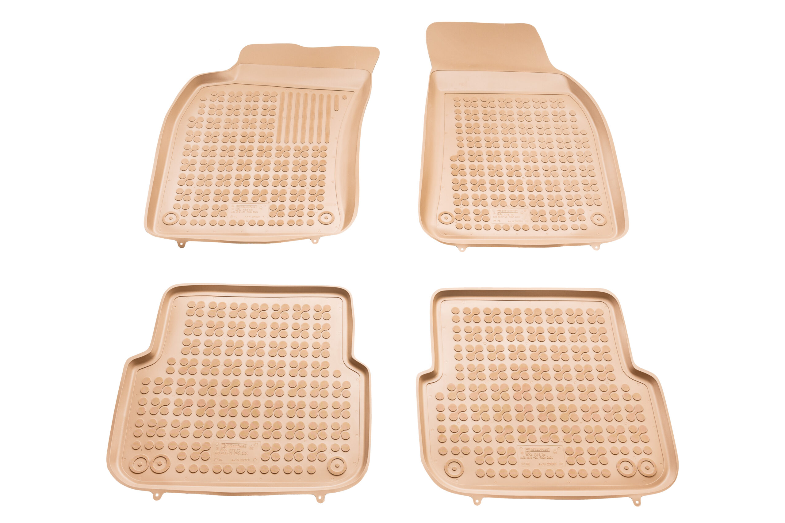 Λαστιχένια πατάκια Audi A6 (2004-2008) / A6 Allroad (2006-2011) - τύπου σκαφάκι - μπεζ - 4τμχ., Rezaw Plast - € 102,9 Λαστιχένια πατάκια Audi A6 (2004-2008) / A6 Allroad (2006-2011) - τύπου σκαφάκι - μπεζ - 4τμχ., Rezaw Plast